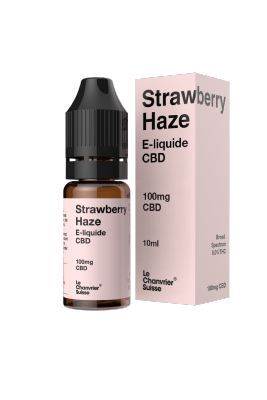 E-Liquide CBD - Strawberry Haze - 10 ml | Le Chanvrier Suisse