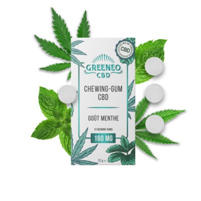 Chewing-Gums au CBD et à la Menthe (8 x 20 mg)