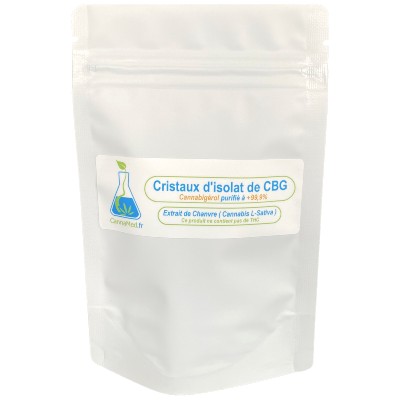 Cristaux de CBG (Cannabigerol) 500/1000 mg (+99,9%)