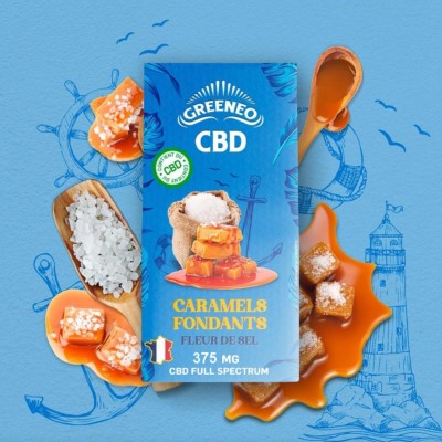 Caramels CBD (375 mg) à la Fleur de Sel (Greeneo)