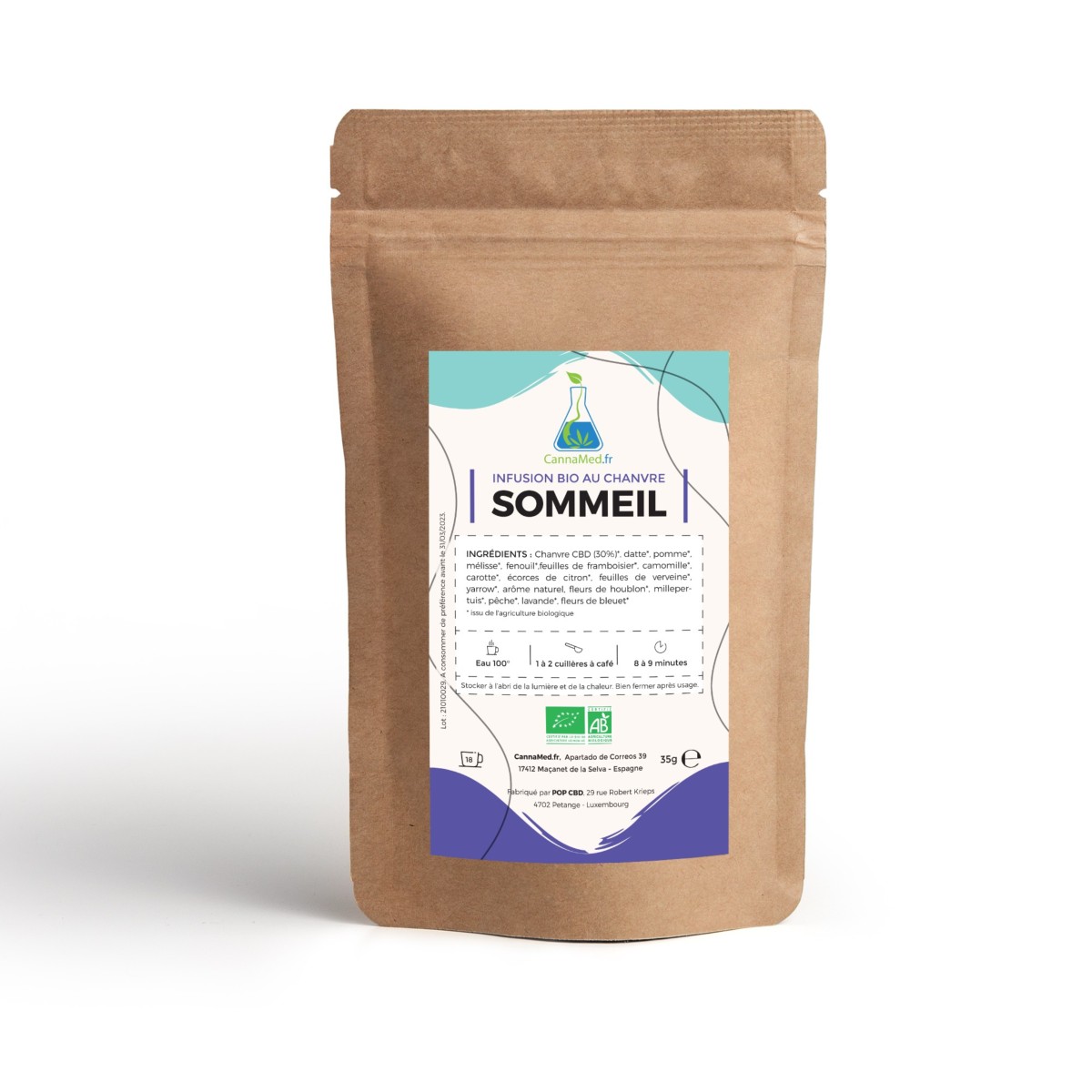 Infusion CBD Sommeil 100% BIO