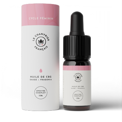 Huile Cycle Féminin CBD & CBG 15% - 10ml - Le Chanvrier Français