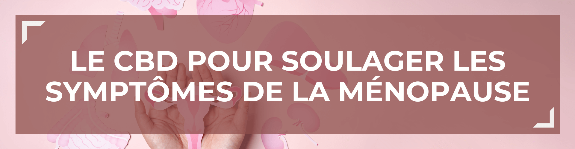 Le CBD pour soulager les symptmes de la mnopause