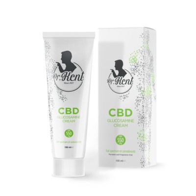 Crème au CBD, Glucosamine, Chondroïtine et MSM (Dr Kent)