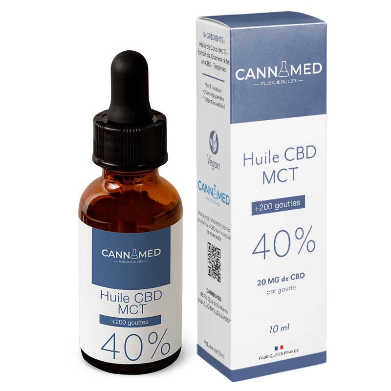 Huile CBD - 40% - Huile MCT | Cannamed