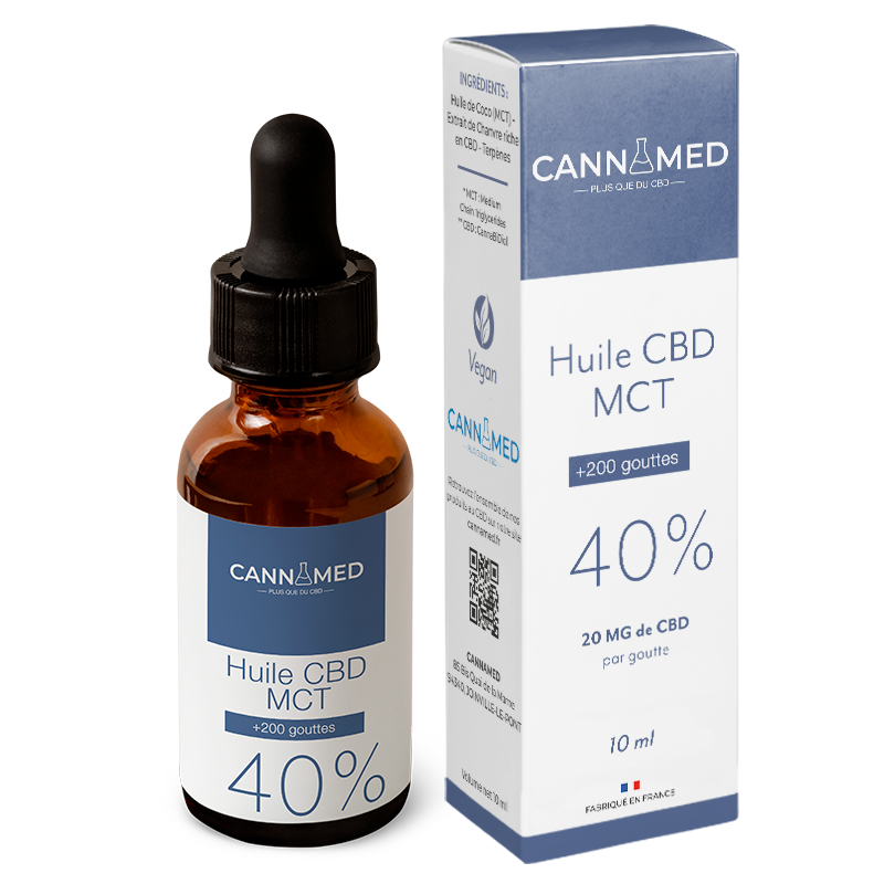 Huile CBD - 40% - Huile MCT | Cannamed