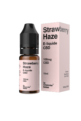 E-Liquide CBD - Strawberry Haze - 10 ml | Le Chanvrier Suisse